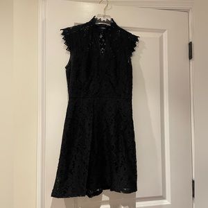 Black Lace Mini Dress XS